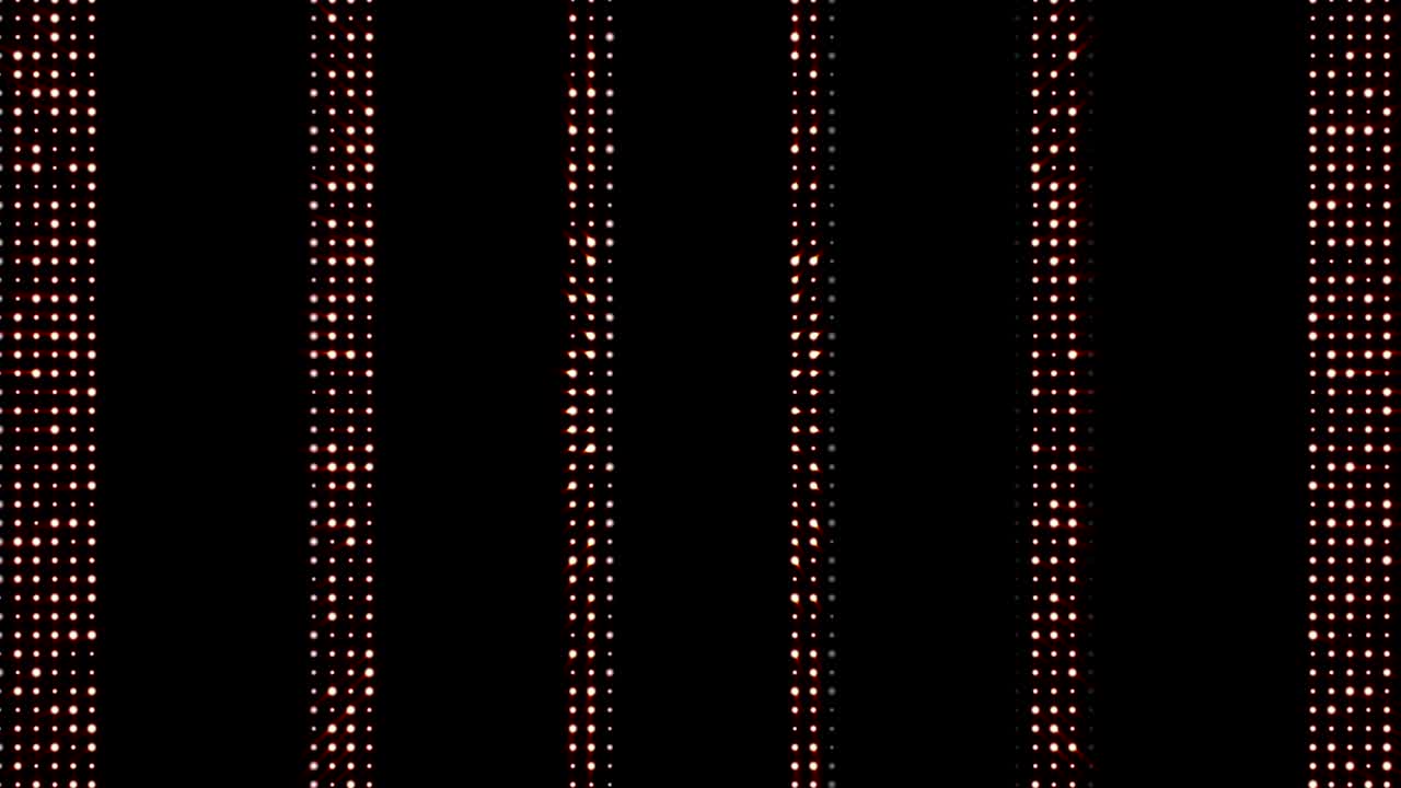 Lines Bulb Lights Background, Rendering, Animation Loop