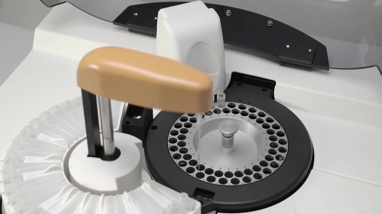 혈액 cbc 기계 테스트 실행