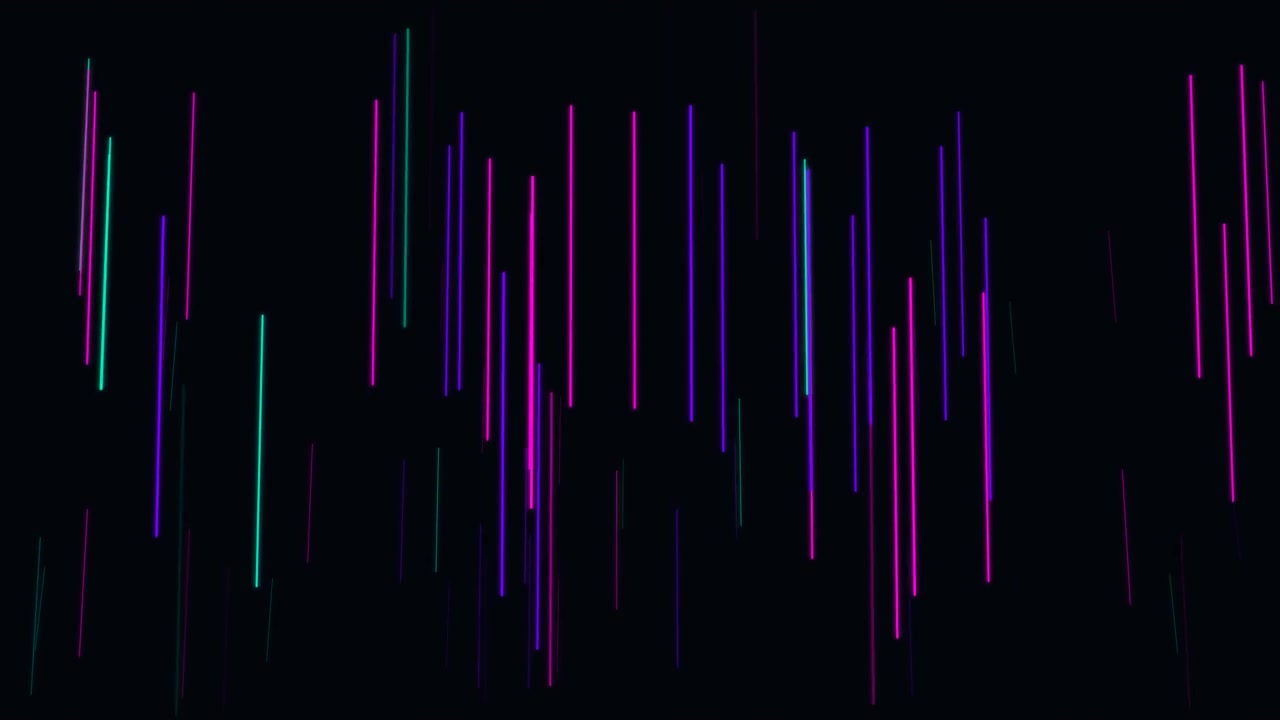 Abstract Motion Background with Neon Vertical Lines