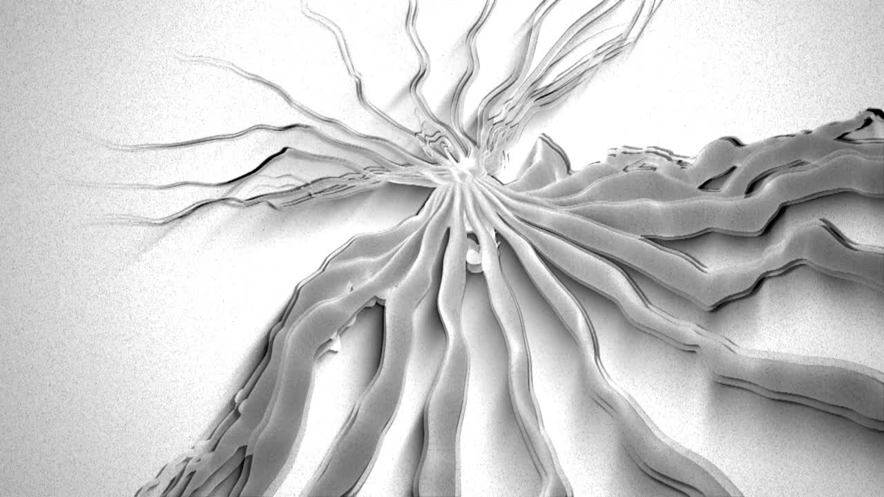 Abstract Background Rotating Organic Form 14