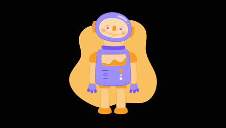 cute cartoon astronaut