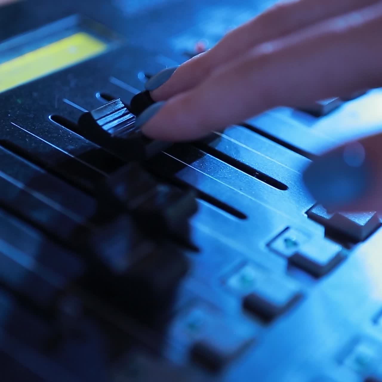 mezclador de audio de ajuste manual