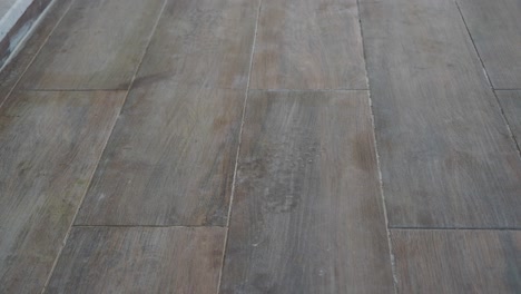 wooden-look tile flooring
