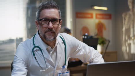 doctor in office portrait