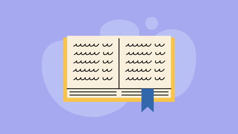 text book library supply animation