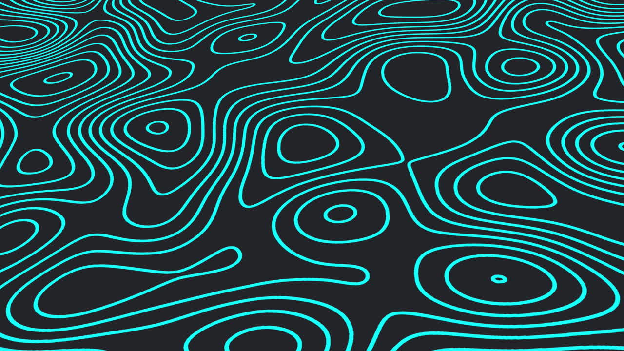 animación de venta flash sobre fondo negro con ondas verdes