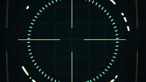 gráficos giratorios de pantalla radial de 4k con pantalla de cabeza hacia arriba