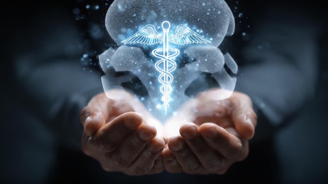 Empowering Health: Illuminating the Sacred Symbol of Medicine in Hands, Representing Care, Healing, and the Vital Connection Between Humanity and Healthcare