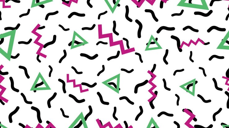 Forme retrò in movimento su sfondo astratto 4