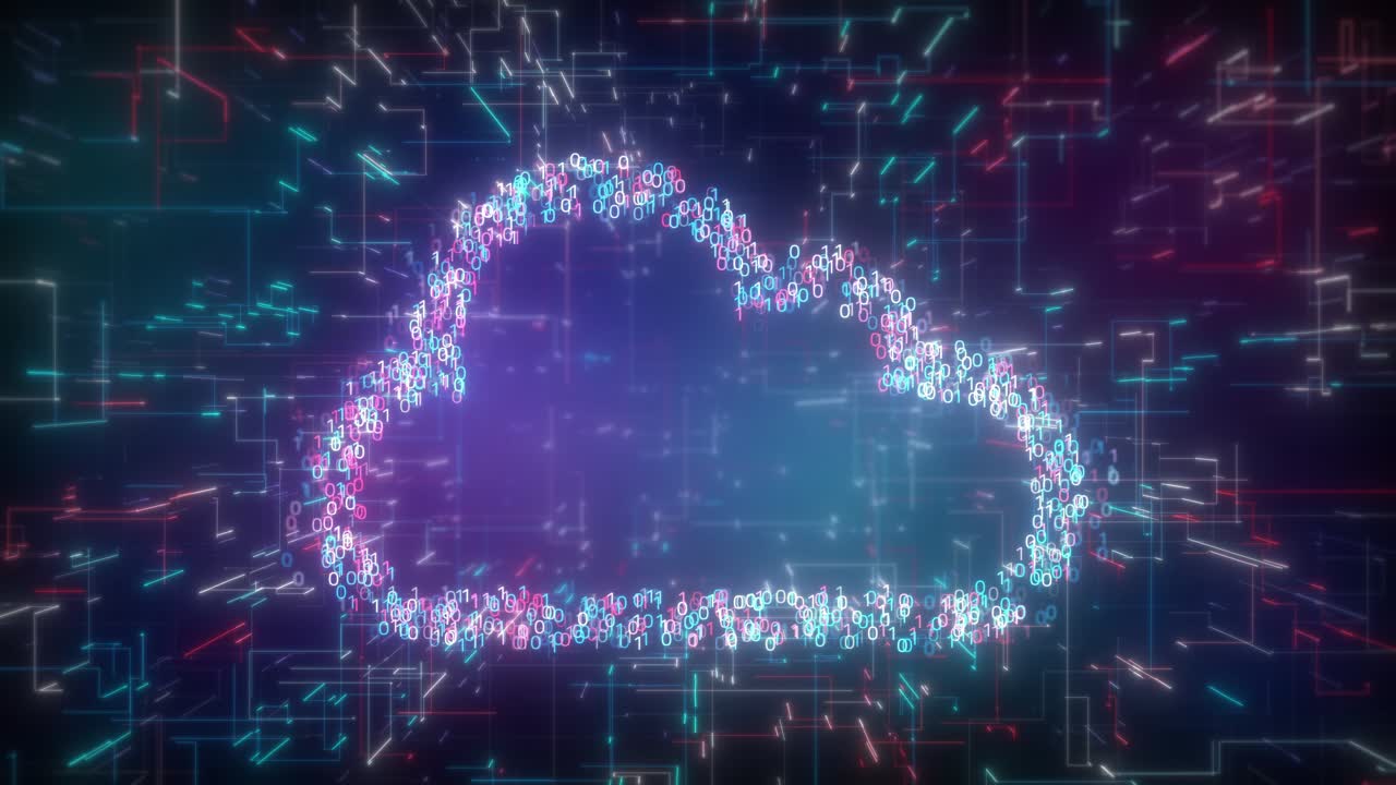 Cloud Computing Concept over futuristic cyberspace background