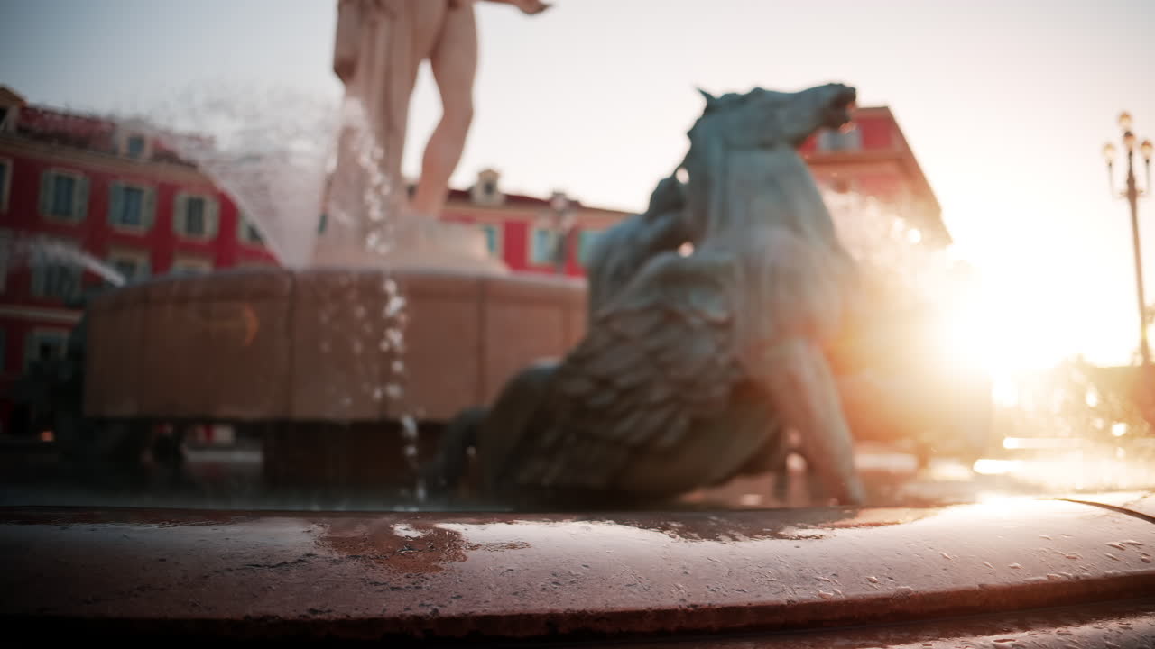 Fountain with Horse Sculpture