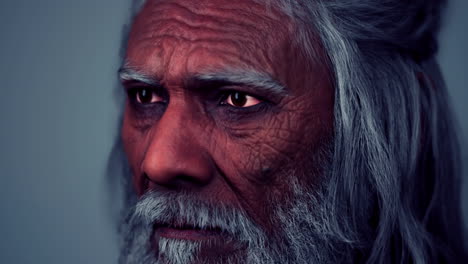 portrait of senior indian man