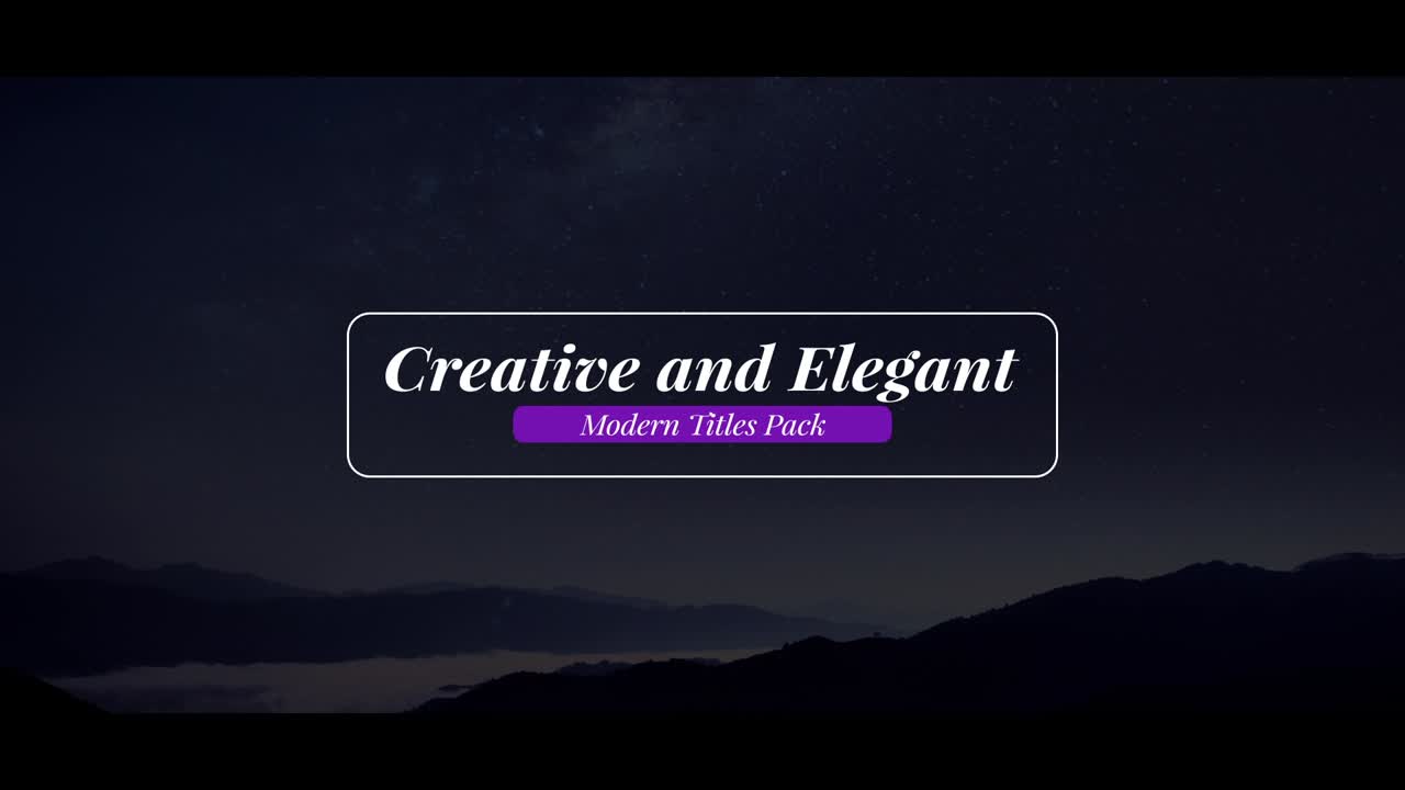 Unique Titles Pack is the cool template for After Effects. 6 unusual elegant headers will decorate any video or blog
