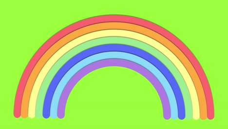 rainbow forms and deconstructs in vibrant animation.