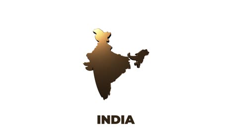 india map showing up intro by regions 4k animated india map intro background with countries appearing and fading one by one and camera movement