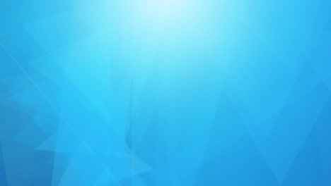 fondo azul abstracto en bucle con formas geométricas móviles y giratorias triángulos 4k