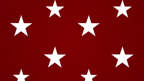 white stars on a dark red background