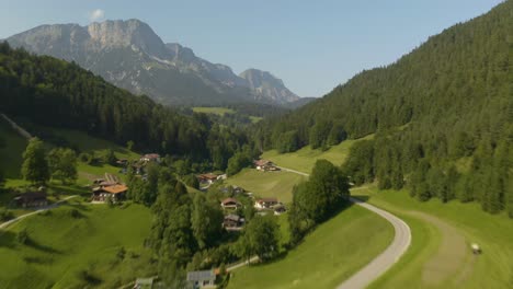 amazing aerial time lapse of beautiful bavarian landscape