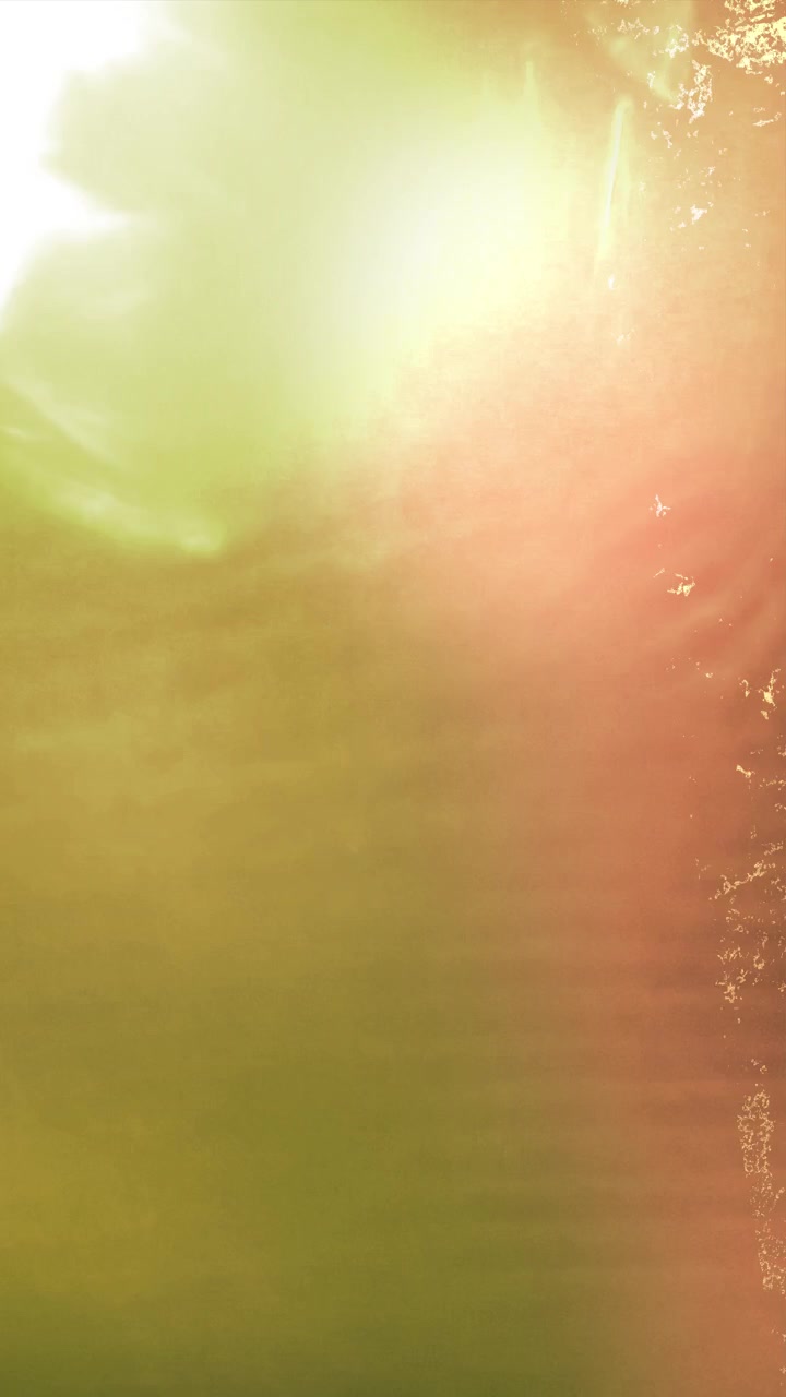 Abstract Light Leaks and Lens Flares in Red and Green