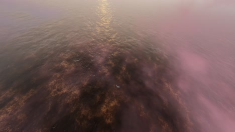 sunrise/sunset over water