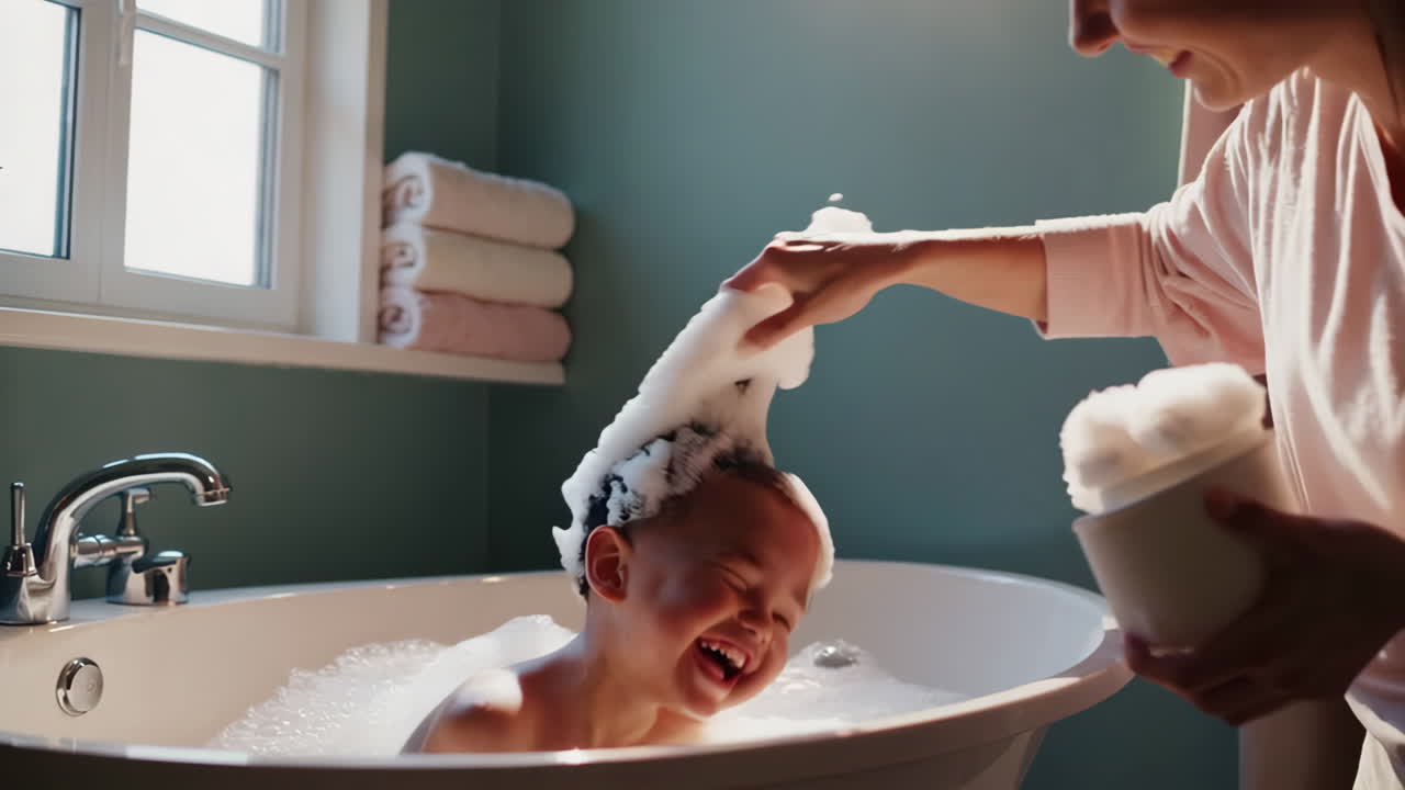 Joyful Bubble Bath Fun