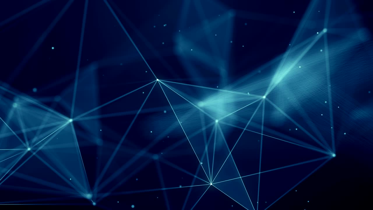 Plexus abstract network titles technology science background loop