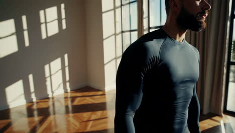 man in fitness apparel