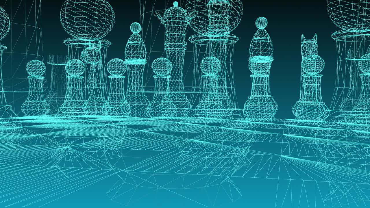 디지털 체스, 디지털 요소를 가진 추상 체스 보드