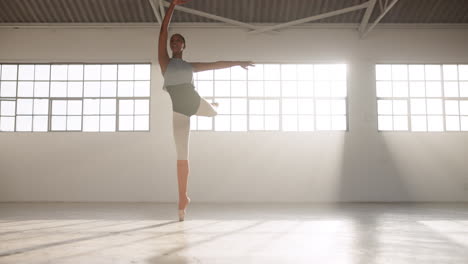 dance, ballet and talent with woman in studio