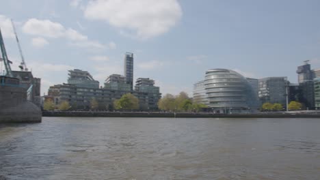 View-From-Tourist-Boat-On-River-Thames-Going-Under-Tower-Bridge-With-The-Shard-2