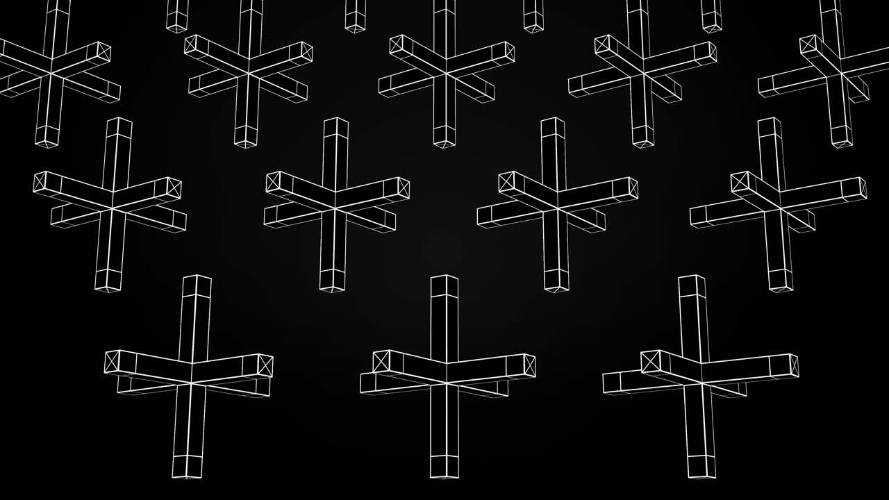 추상적인 3d 기하학적 패턴