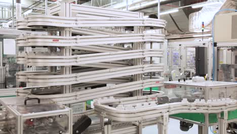view of sliding ramp for circuit breakers to pass through inside factory
