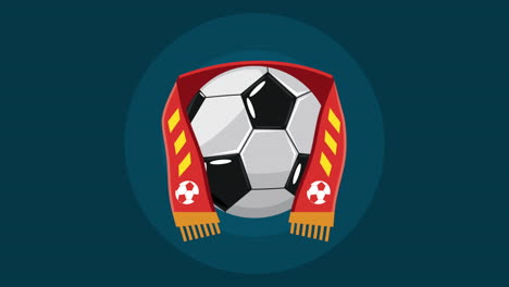 soccer ball with scarf