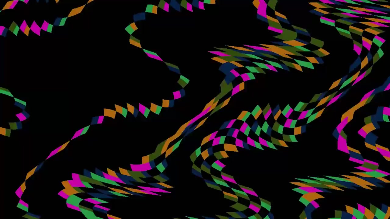 Sfondo astratto in movimento con motivi a rombi ondulati e colorati