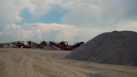 work site industrial background. concrete and cement mortar plant