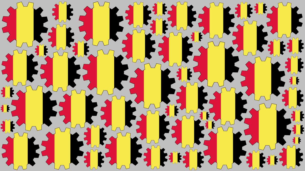 벨기에 발 기어 스피닝 배경