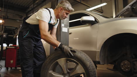 car repair in a garage