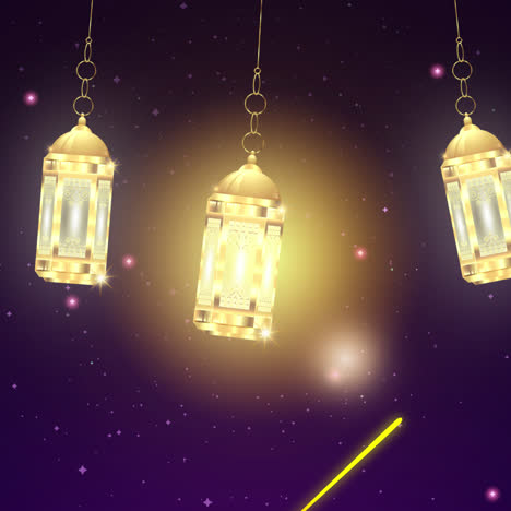 hanging lanterns - islamic celebration