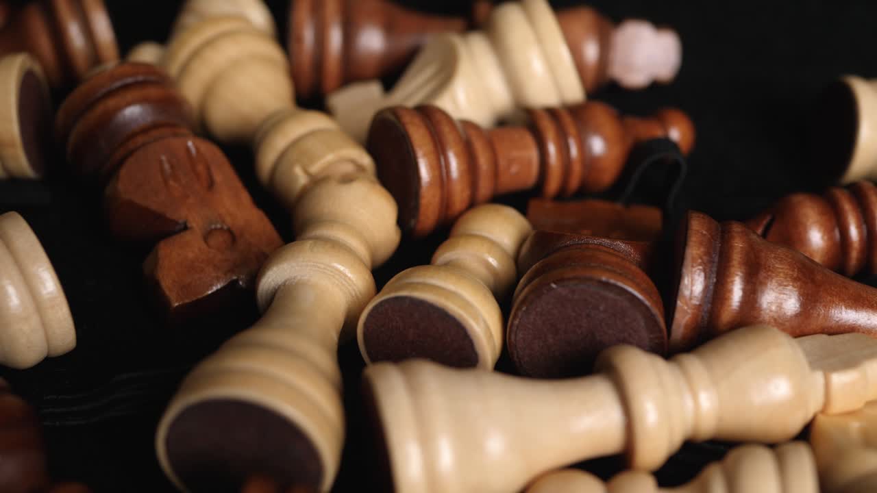 Sliding over a pile of chess figures