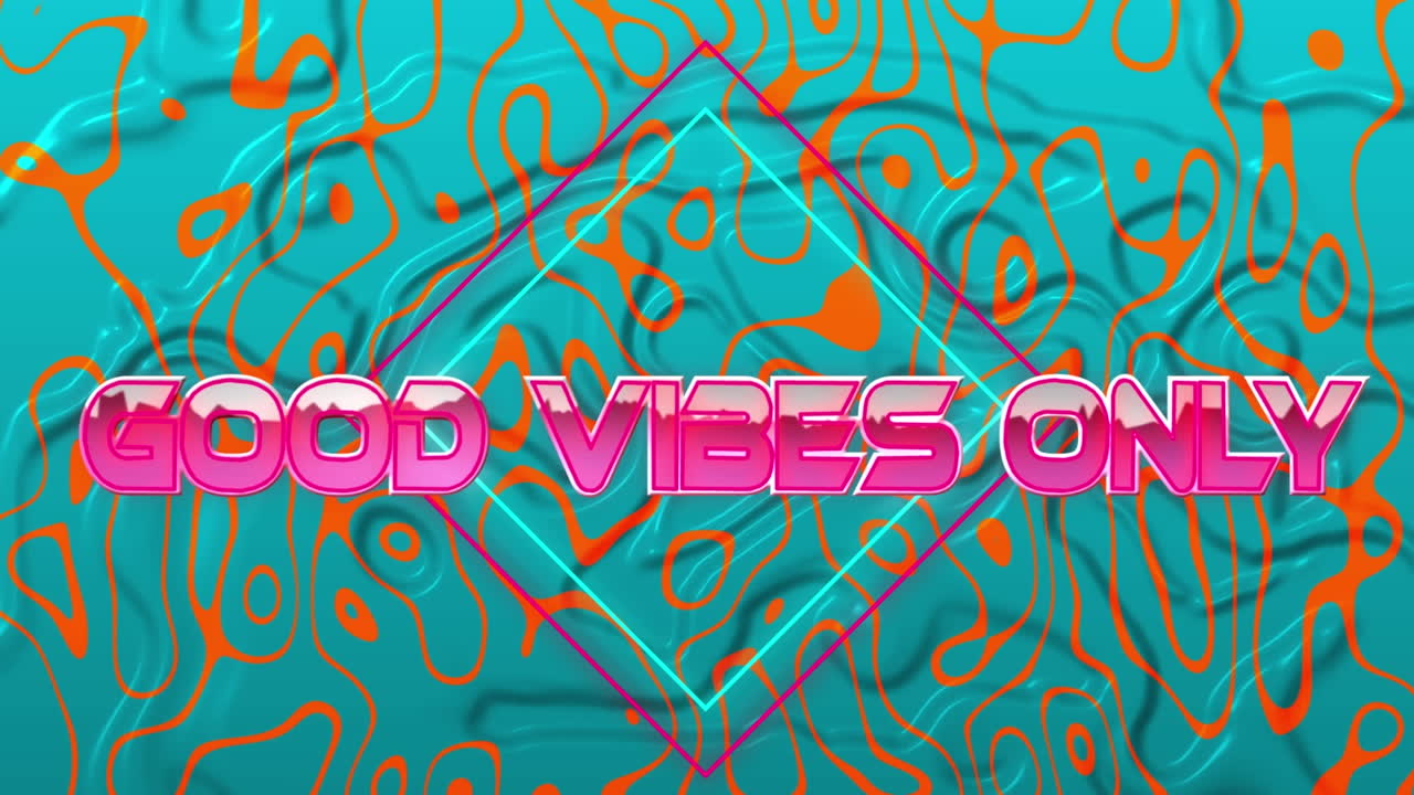 디지털 추상 공간에서만 좋은 진동의 애니메이션