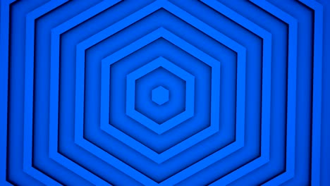 rotating blue honeycomb