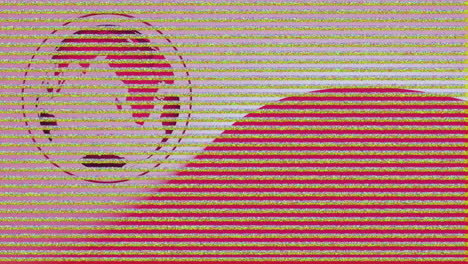 animación de interferencia sobre el globo