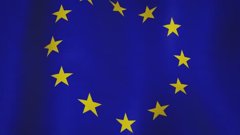 eu background flag waving in the wind - seamless video animation