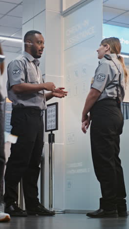 airport security and check-in assistance