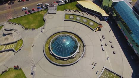 building with a glass dome 01