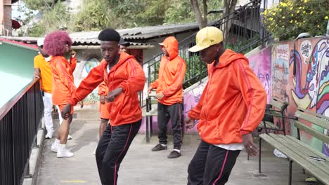 dance group performing in comuna 13 medellin colombia