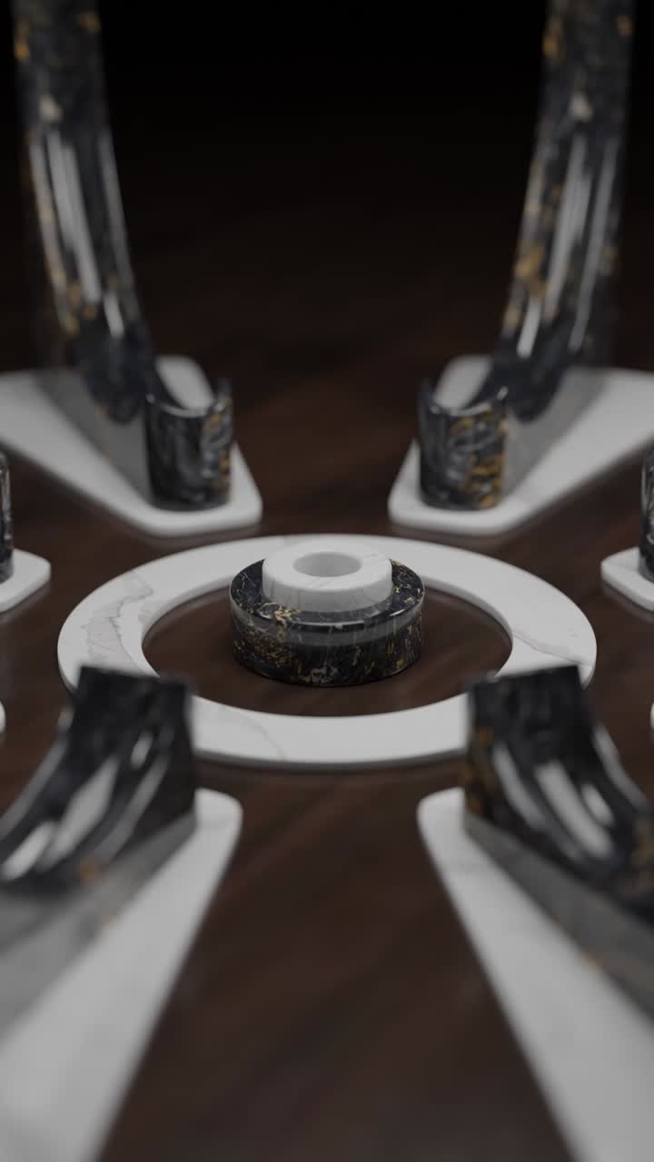 composición geométrica de mármol abstracto