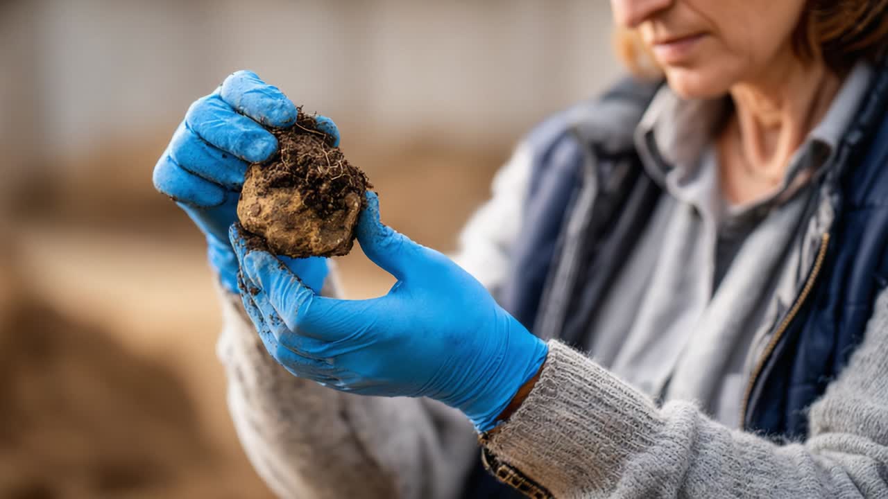 Woman Holding a Truffle