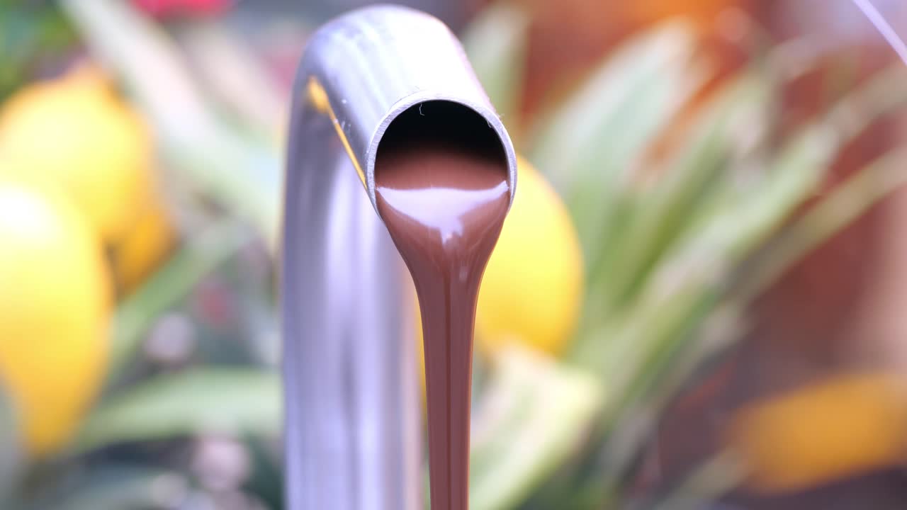 Chocolate Fountain Close-Up