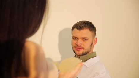 doctor discussing breast implants with patient
